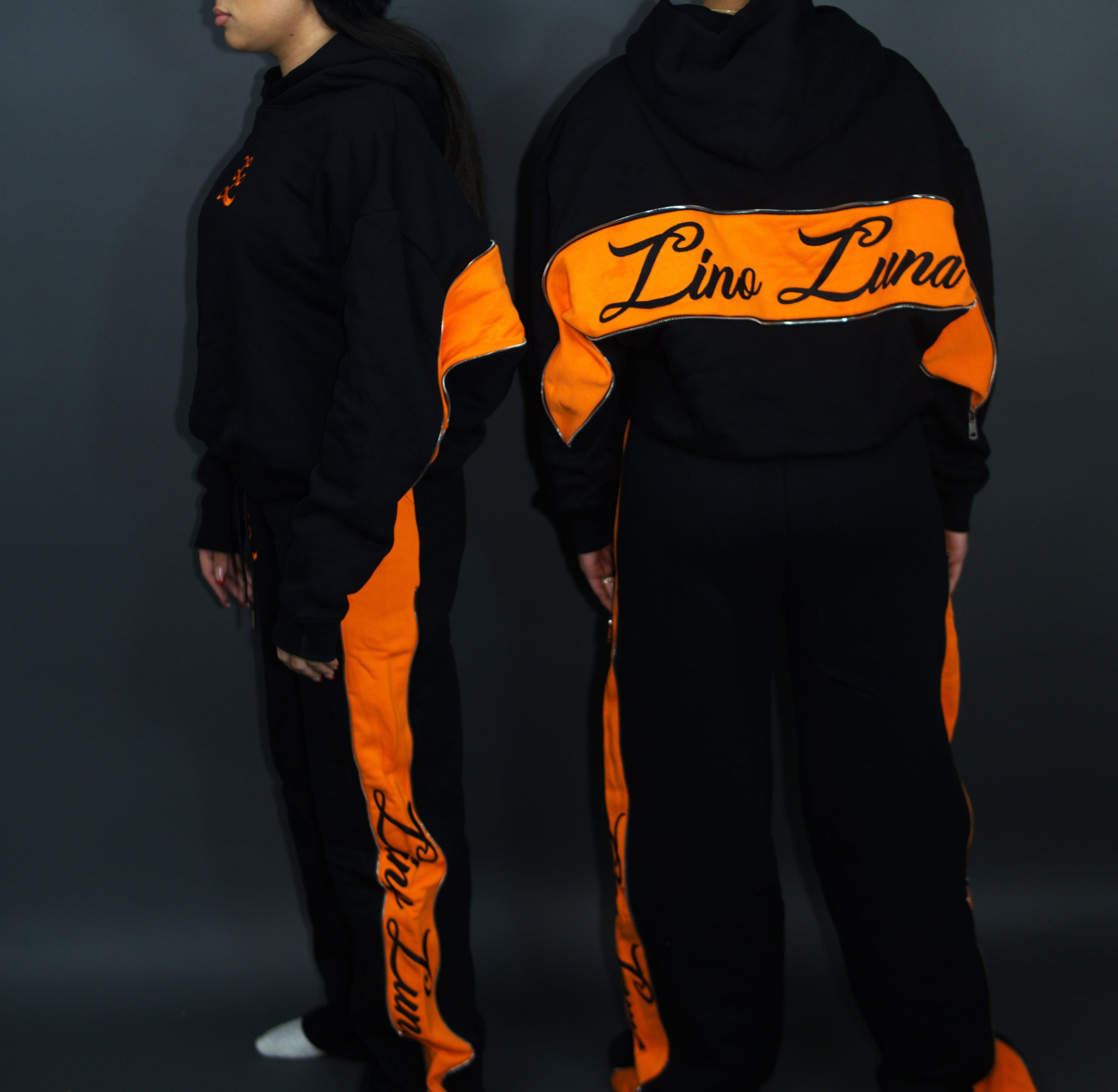 Black & Orange Sweatpants